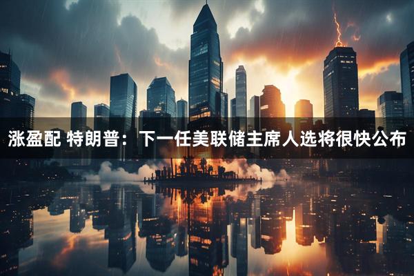 涨盈配 特朗普：下一任美联储主席人选将很快公布