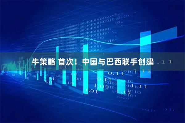 牛策略 首次！中国与巴西联手创建