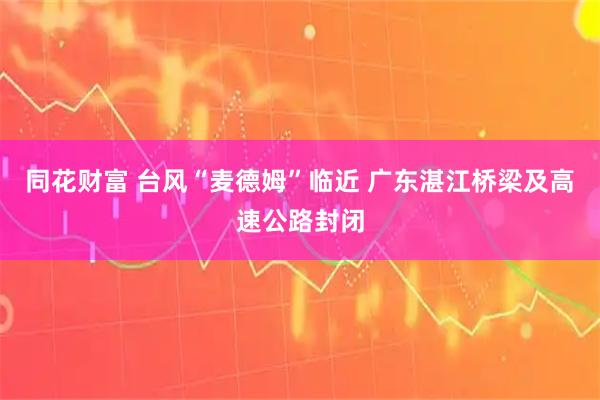 同花财富 台风“麦德姆”临近 广东湛江桥梁及高速公路封闭