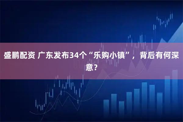 盛鹏配资 广东发布34个“乐购小镇”，背后有何深意？